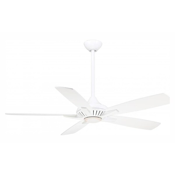 MinkaAire White 52In. 5 Blade Indoor Ceiling Fan With Integrated Led
